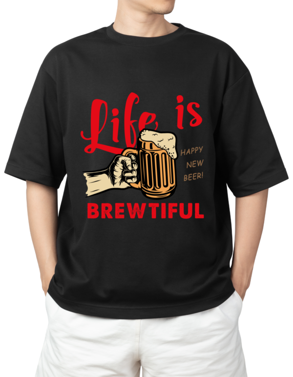 LIFE IS BREWTIFUL✫OVERSIZED FIT✫
