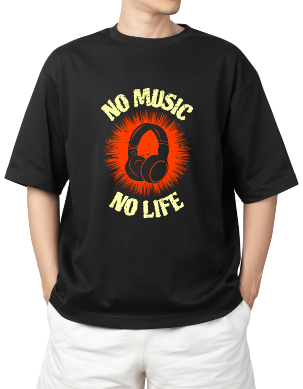 NO MUSIC NO LIFE✫OVERSIZED FIT✫
